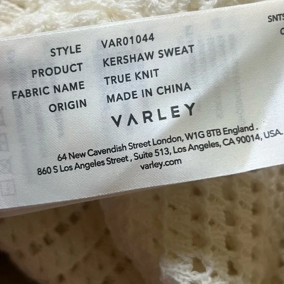 Varley Kershaw Sweater in Egret - Picture 4 of 6